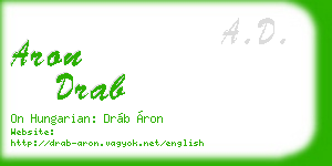 aron drab business card